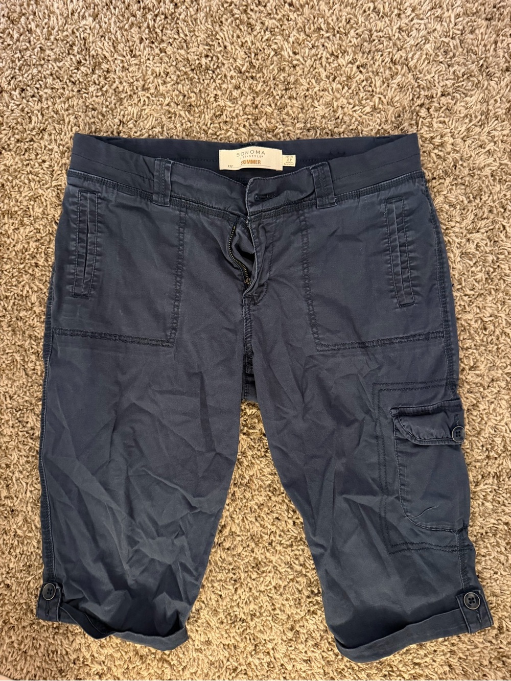 Sonoma Utility Cargo woman Pants capris - Navy